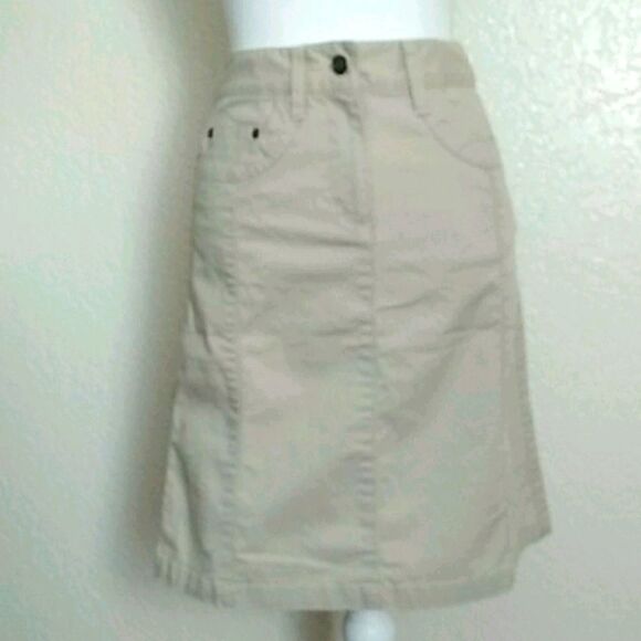 Talbots Midi Skirt Beige size 0 - Picture 11 of 11